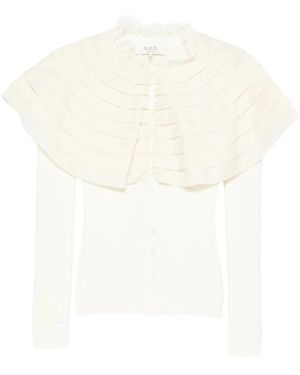 Sea Truien & Vesten ,Wol Wanda Cardigan - Wit