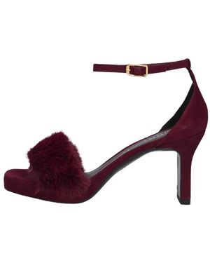 Unisa Schoenen ,Rood Hoge Hak Sandalen - Paars