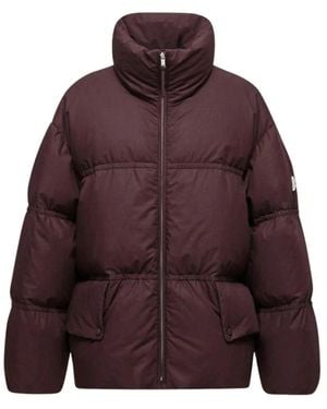 Moncler Jassen ,Bruin ,Katoen Collinemycin Short Down Jacket - Paars