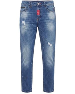 Philipp Plein Slim-Fit Jeans - Azul