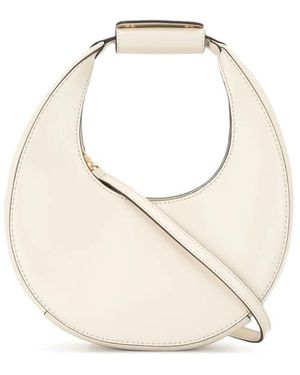STAUD Tassen ,Leer Mini Moon Bag - Wit
