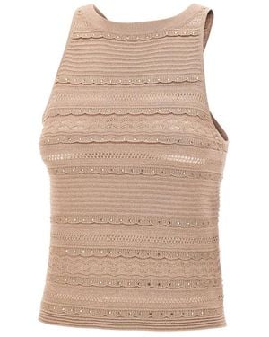 Liu Jo Sleeveless Tops - Natural