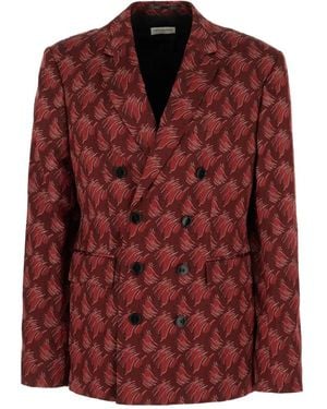 Dries Van Noten Blazers - Rosso