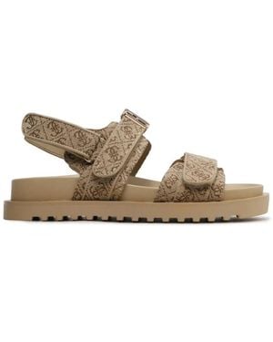 Guess Flat Sandals - Natural