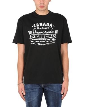 DSquared² Logo estampado - Negro