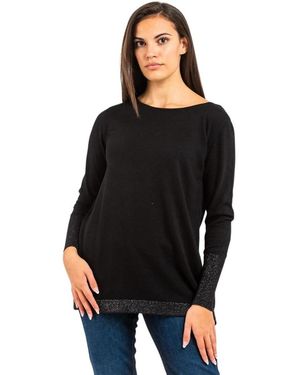 Gas Round-Neck Knitwear - Negro