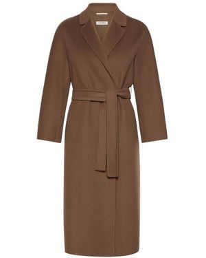 Max Mara Belted Coats - Marrón