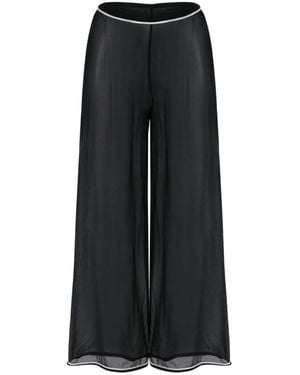 Bode Pantaloni sheer juana neri - Nero