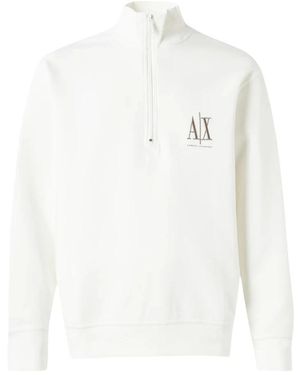 ARMANI EXCHANGE Hoodies & Sweatvesten ,Wit ,Sweatshirts & Hoodies