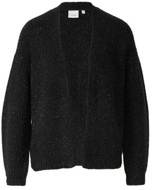 Comma, Cardigan Mit Offener Vorderseite - Schwarz