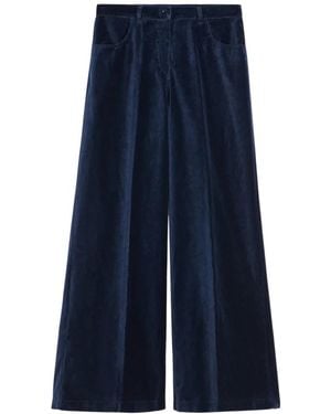 Aspesi Wide Trousers - Azul