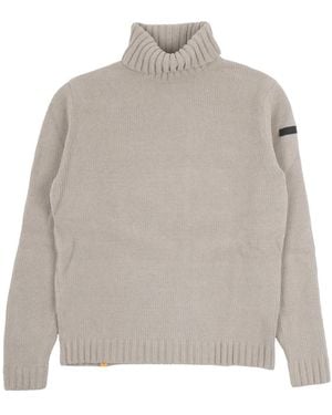 Rrd Truien & Vesten ,Polyester Trui Met Hoge Hals - Grijs