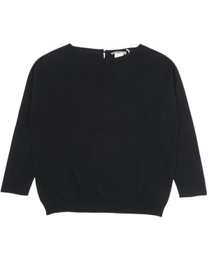 La Fileria Round-Neck Knitwear - Black