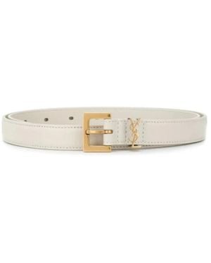 Saint Laurent Belts - White