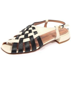 A. BOCCA Flat Sandals - Metallic
