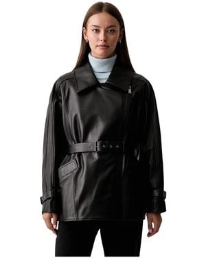 Trussardi Jacken Lederjacken - Schwarz
