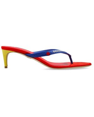 DSquared² Heeled Mules - Rojo
