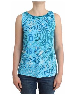 John Galliano Sleeveless Tops - Blue