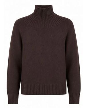 Michael Kors Truien & Vesten ,Bruin ,Wol Wol Trui Met Coltrui