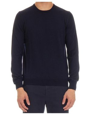 Barba Napoli Round-Neck Knitwear - Blue