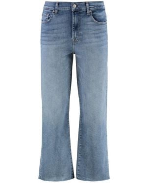 7 For All Mankind Cropped Jeans - Blauw