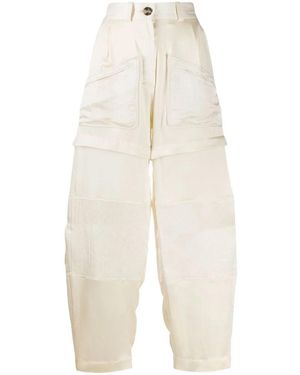 Lanvin Neutrals Trousers - White