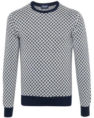 Drumohr Truien & Vesten ,Blauw ,Round-Neck Truien