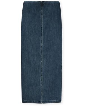 Elena Miro Midi Jeansrock - Blau