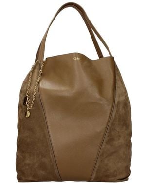 Chloé Tote Bags - Marrone