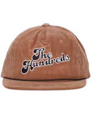 The Hundreds Accessoires ,Bruin ,Katoen Cooper Cord Snapback
