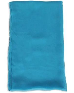 Alberta Ferretti Leichtes Design Seidenschal Rechteckige Form - Blau