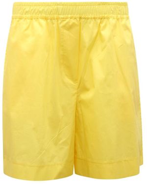 Sundek Korte Broeken ,Geel ,Katoen Poplin Shorts