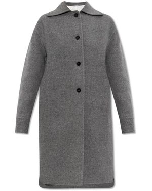 Jil Sander Single-Breasted Coats - Grigio