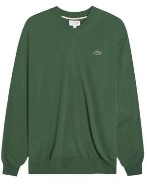 Lacoste V-Neck Knitwear - Green