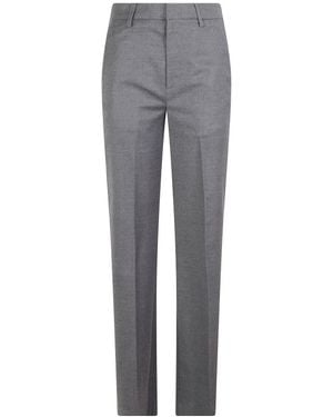 Dondup Broeken ,Grijs ,Wol Janice Pantalon