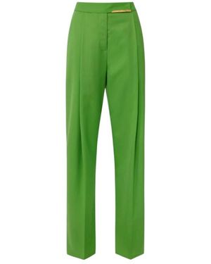 Elisabetta Franchi Straight Trousers - Green