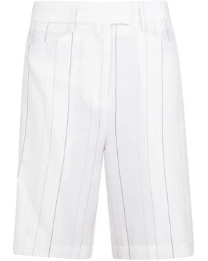 Semicouture Casual Shorts - Blanco