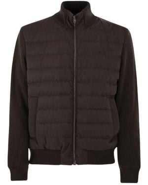 Herno Jassen ,Bruin ,Wol Bomberjack - Zwart