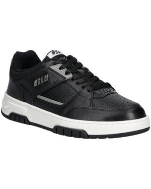 MSGM Leren Sneakers - Zwart