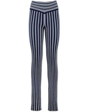 Nenette Slim-Fit Pants - Blue