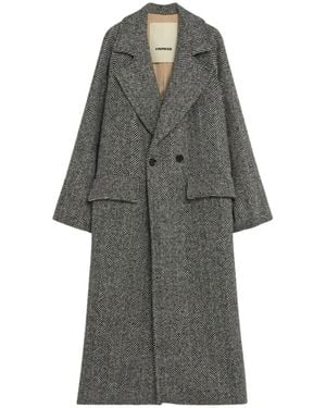 A PAPER KID Double-Breasted Coats - Grey