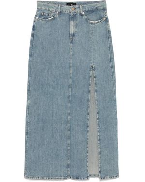 7 For All Mankind Denim Skirts - Azul
