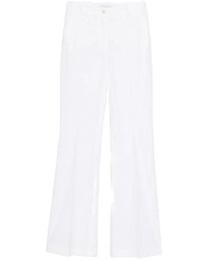 Via Masini 80 Wide Trousers - White
