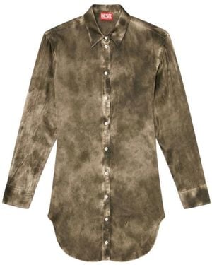 DIESEL C-Lavel Longline Shirt - Groen