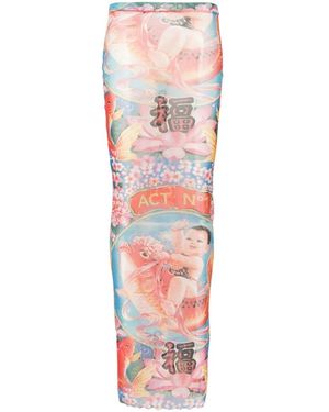 ACT N°1 Maxi Skirts - Rosa