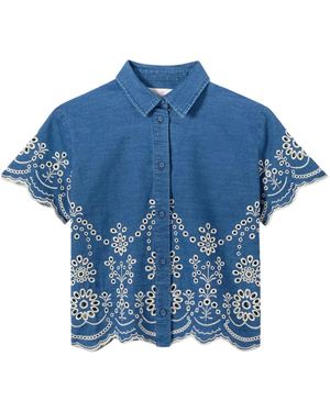 MC2 Saint Barth Denim Shirts - Blue