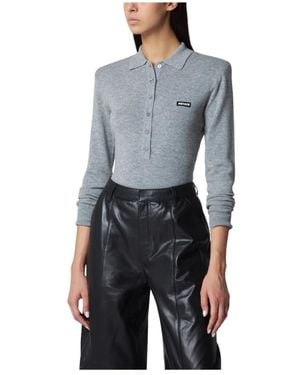 ROTATE BIRGER CHRISTENSEN Polo Shirts - Grey