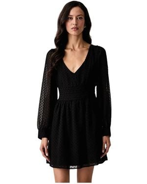 Guess Kleedjes ,Zwart ,Polyester Ginevra Jurk
