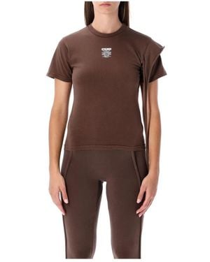 OTTOLINGER Urban Fitted T-Shirt Met Asymmetrische Details - Bruin