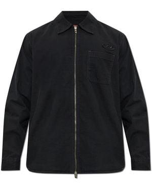 DIESEL Light Jackets - Negro